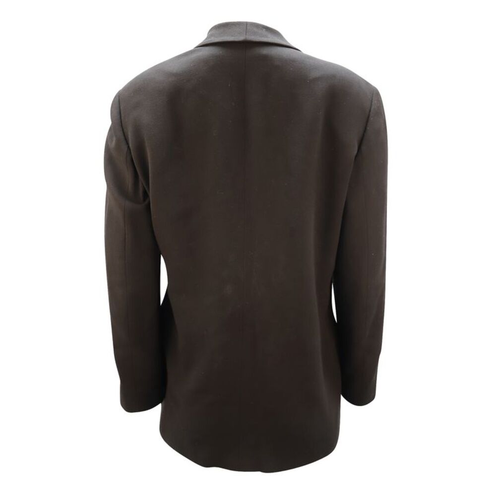 Giorgio Armani Single Breasted Jacket in Black Wool